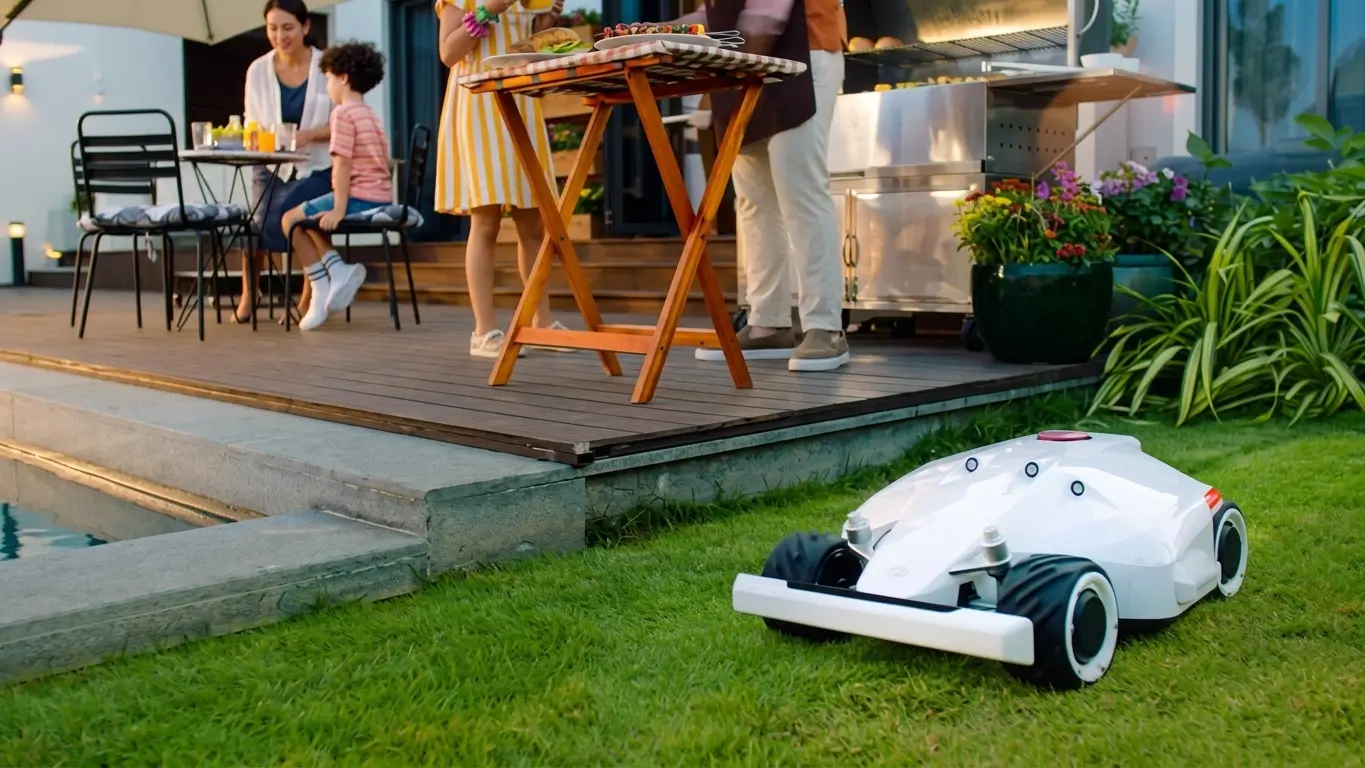 Robot tondeuse connecté parcs